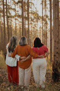 women supporting each other