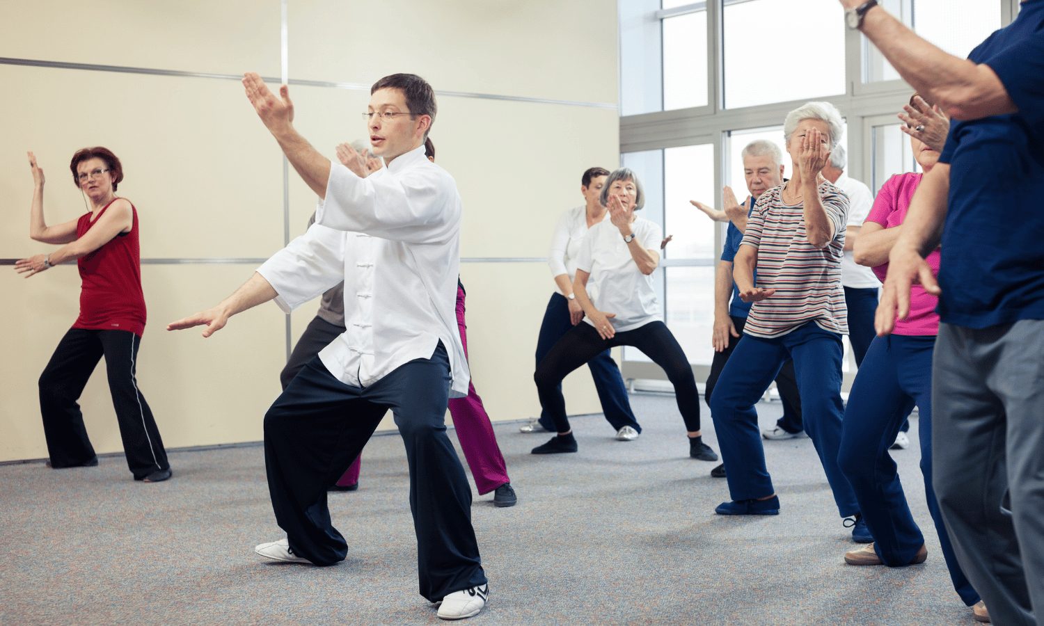 Tai Chi Instructor in class
